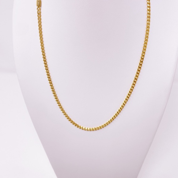 Stainless Steel Gold Necklace 18” - Picture 4 of 7